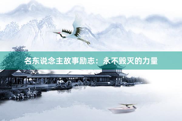 名东说念主故事励志：永不毁灭的力量
